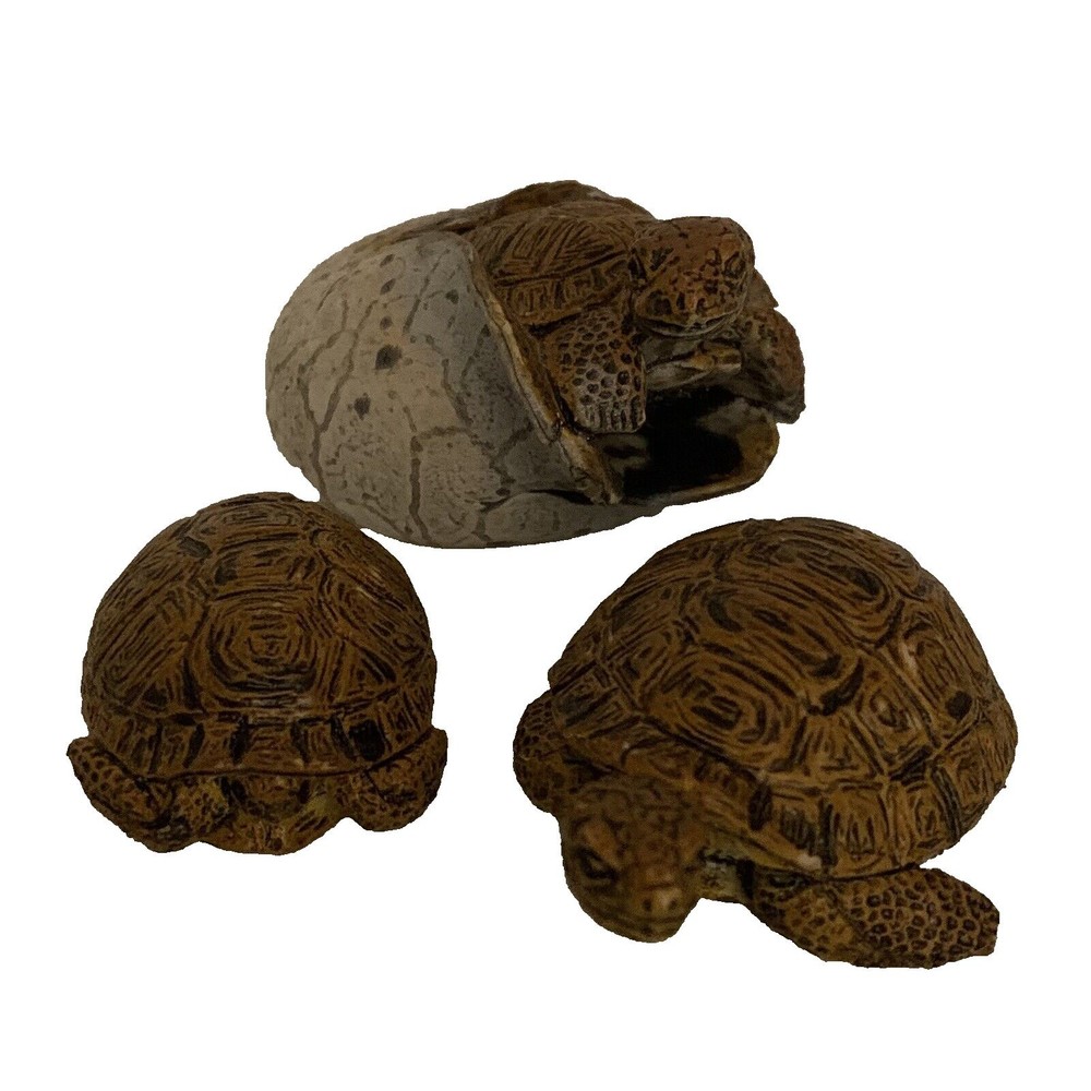Tortoise AAA Figure Realistic Lifelike Turtle Hatching Egg Galapagos CE Lot of 3